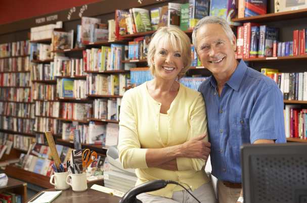 Small Business Owners in Book Store