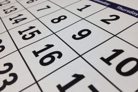 Key Numbers for 2021 with photo of calendar.