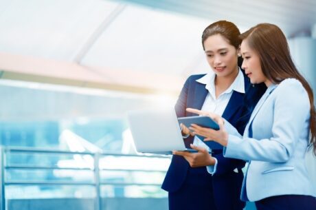 Tax Changes You Need to Know About for 2022 concept with Women are doing business online.