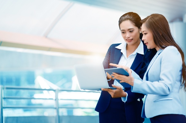 Tax Changes You Need to Know About for 2022 concept with Women are doing business online.